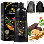 Champú para tinte de cabello a base de hierbas naturales, 100ml, 3 en 1. Color de cabello, castaño y negro para mujeres y hombres.